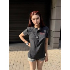 批发新款ins时尚潮流短袖男t恤短宽版型美式穿搭<b class='q'>街头</b>嘻哈宽松运动体恤