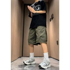 批发美式机能工装短裤男夏季大码<b class='q'>加肥</b><b class='q'>加大</b>宽松冰丝速干五分裤休闲中裤