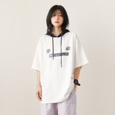 批发2026美式复古织带条纹印花短袖<b class='q'>T</b><b class='q'>恤</b><b class='q'>男</b>女夏季宽松情侣<b class='q'>运动</b>上衣