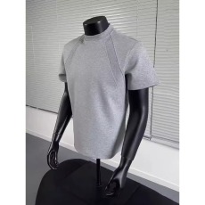 批发美式重磅cleanfit正肩短袖T恤男夏季情侣半袖正肩学生体恤衫