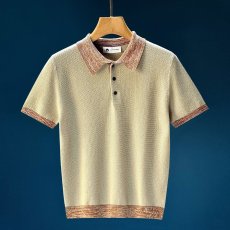 批发老钱风撞色翻领<b class='q'>POLO</b><b class='q'>衫</b><b class='q'>男</b>士2026夏季凉感透气撞色短袖百搭针织<b class='q'>衫</b>