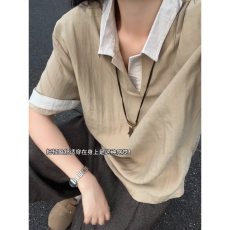 批发新款夏季新款假两件短袖<b class='q'>polo</b><b class='q'>衫</b><b class='q'>男</b>宽松百搭翻领t恤上衣潮流