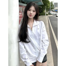 批发户外白色轻薄防晒衣女夏季新款透气凉感防晒服休闲立领运动薄外套