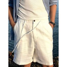 批发男士夏季<b class='q'>亚麻</b>五分裤子商务休闲短款直筒<b class='q'>亚麻</b>裤子男士纯色大码短裤