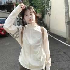 批发户外防晒衣女款2026年夏季新款韩系宽松立领百搭三条杠夹克外套潮