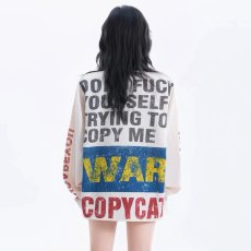 批发2026美式复古做旧华夫格<b class='q'>长袖</b><b class='q'>t</b><b class='q'>恤</b>女宽松小众情侣休闲上衣潮