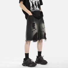 批发夏季INS嘻哈原宿风工装裤短裤男女宽松休闲阔腿裤显瘦直筒<b class='q'>裤子</b>潮