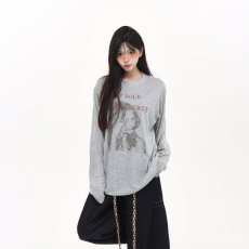 批发2026美式复古人物印花圆领长袖<b class='q'>T</b><b class='q'>恤</b>男女春季宽松休闲打底薄款罩衫