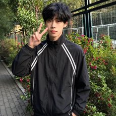 批发立领拉链<b class='q'>运动服</b>防晒衣宽松休闲百搭显瘦开衫外套潮<b class='q'>新款</b>潮流气质