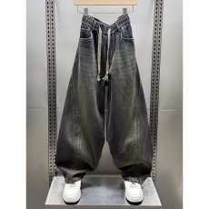 批发潮牌水洗弯刀牛仔裤<b class='q'>男</b>士春季美式高街宽松阔腿裤<b class='q'>休闲</b>百搭<b class='q'>长裤</b>子