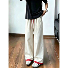 批发潮牌美式复古抽绳松紧运动卫裤<b class='q'>男</b>街头宽松百搭阔腿<b class='q'>休闲裤</b>