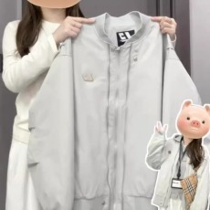 批发宽松显瘦潮牌2025春秋季拉链飞行服美式棒球服外套女韩版春季气质