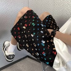 批发夏季新款韩版<b class='q'>男士</b>休闲中裤五分裤时尚潮流破洞补丁设计短裤<b class='q'>沙滩裤</b>
