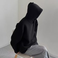 批发2025秋<b class='q'>冬</b>重磅基础立体结构连帽休闲卫衣男日系户外运动内搭上衣