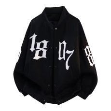 批发2026美式秋季户外高街棒球服外套男女情侣休闲百搭字母印花<b class='q'>夹克</b>