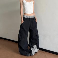 批发美式复古灰色工装裤男女潮牌痞帅高街<b class='q'>设计</b>感小众直筒休闲阔腿裤子