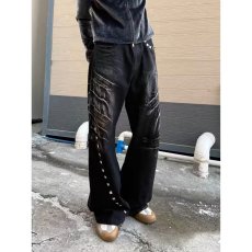 批发原宿美式高街水洗闪电纹阔腿<b class='q'>牛仔裤</b>男<b class='q'>女</b>宽松百搭质感长裤潮日系