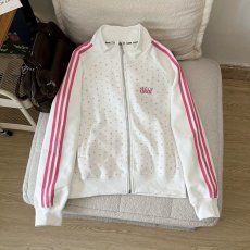 批发美式条纹撞色立领开衫卫衣<b class='q'>男</b>女潮牌学院风宽松休闲百搭<b class='q'>夹克</b><b class='q'>外套</b>