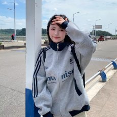 批发新款棒球服红色<b class='q'>外套</b><b class='q'>男</b>立领春秋情侣款美式运动<b class='q'>夹克</b>女卫衣<b class='q'>外套</b>ins