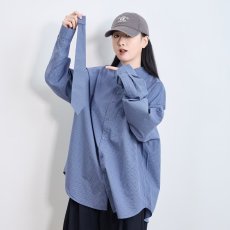 批发新款格子衬衫女装2026春装新款今年宽松百搭可拆卸领带格子衬衫