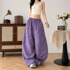 批发2026女秋季新款潮牌<b class='q'>韩版</b>水洗休闲裤青年男女直筒阔腿休闲长裤子