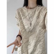 批发杏色圆领扎染卫衣男款秋冬港风内搭长袖t恤美式重磅<b class='q'>情侣</b><b class='q'>上衣</b>