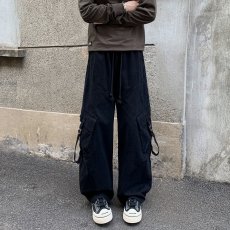 批发美式复古重磅卫裤男春秋潮牌宽松<b class='q'>休闲</b>2026新款直筒运动长裤子