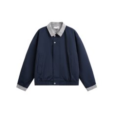 批发ins休闲百搭棒球服<b class='q'>外套</b>女秋季新款小个子宽松圆领<b class='q'>夹克</b>上衣新款