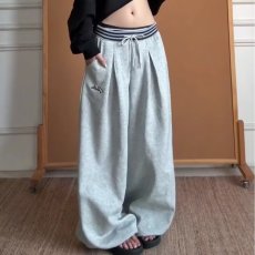 批发新款2026春秋新款美式弯刀裤男女同款重磅宽松阔腿休闲<b class='q'>长裤</b>潮流