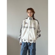 运动卫衣男拼色条纹开衫立领卫衣新款华棉复合定织螺口立领卫衣