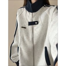 批发2026年秋季新款韩版<b class='q'>时尚</b>百搭女新款立领宽松显瘦长袖上衣休闲外套