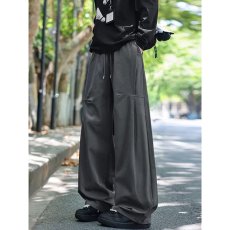 批发2026春秋美式潮牌褶皱水洗弯刀工装裤男复古街头宽松阔腿拖地<b class='q'>长裤</b>