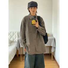 批发日系古着宽松格子<b class='q'>衬衫</b>男女潮牌春秋百搭<b class='q'>情侣</b><b class='q'>衬衣</b>痞帅休闲长袖外套