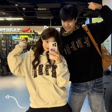 批发美式豹纹刺绣情侣装秋<b class='q'>冬</b>季卫衣2026新款高级感小众不撞款连帽外套