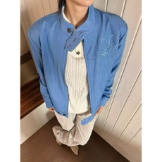 批发新中式刺绣立领正肩夹克男款秋季穿搭潮牌国风<b class='q'>设计</b>感小众短款外套