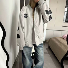 批发美式高街满背字母贴布刺绣<b class='q'>外套</b>男女早春复古宽松休闲学生情侣夹克