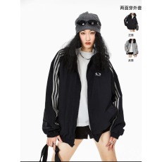 批发2026秋装新款开衫卫衣宽松情侣学生潮牌运动<b class='q'>外套</b>男女原宿新款潮流