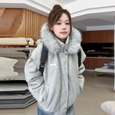 批发棉<b class='q'>服</b>女款2026新款冬季夹棉巨好看的冬装毛呢外套加厚保暖棉衣棉袄