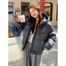 批发2026新款秋冬美式复古休闲短款百搭棉<b class='q'>服</b>冬季肯豆风棉衣连帽外套女