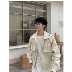 批发2026<b class='q'>男</b>装休闲<b class='q'>夹克</b>立体口袋时尚舒适潮流休闲日系工装翻领<b class='q'>夹克</b><b class='q'>男</b>潮