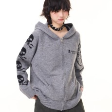 批发男<b class='q'>女</b>外套春秋2026新款宽松潮流休闲运动连帽开衫<b class='q'>毛衣</b>夹克<b class='q'>针织衫</b>
