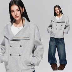 批发美式复古立领<b class='q'>卫衣</b>外套女2026新款秋季宽松休闲小个子<b class='q'>开衫</b>棒球帽衫
