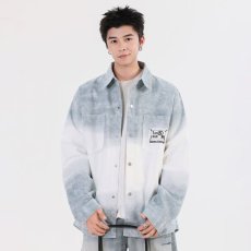 批发高级感刺绣长袖衬衫男春秋季美式潮牌衬衣青少年学生男装<b class='q'>外套</b>